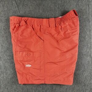 Aftco Shorts Mens Size 40 Pink Cargo Utility Tactical Fishing Tackle Beach 7" In